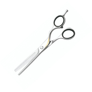 Haute Qualité 6.6 \ "Finition Miroir Barber Amincissement Ciseaux Durable Tranchant En Acier Inoxydable Cheveux Ciseaux Repose-Doigt Beauté Outil - Product Image 4