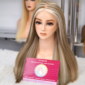 Perruques de cheveux humains à fermeture droite perruques vietnamiennes sans colle Full Lace Front pour femmes perruques brutes cheveux humains Lace Front - Product Image 1