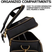 Étui de transport pour figurines miniatures avec séparateurs ajustables, grand sac de rangement pour jeux de rôle avec protection antichoc, compatible avec les figurines de table D&D