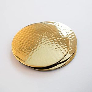 Round Metal <b>Coasters</b> With <b>Silver</b> Finished Suitable For Home Dining And Country Home Interiors Tabletop Mats & Pads - Product Image 5