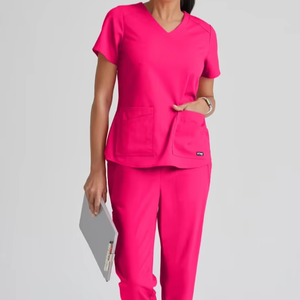 Venta al por mayor de uniformes médicos para mujeres lactantes con bolsillo, uniformes médicos de talla grande, conjuntos de Bangladesh - Product Image 6