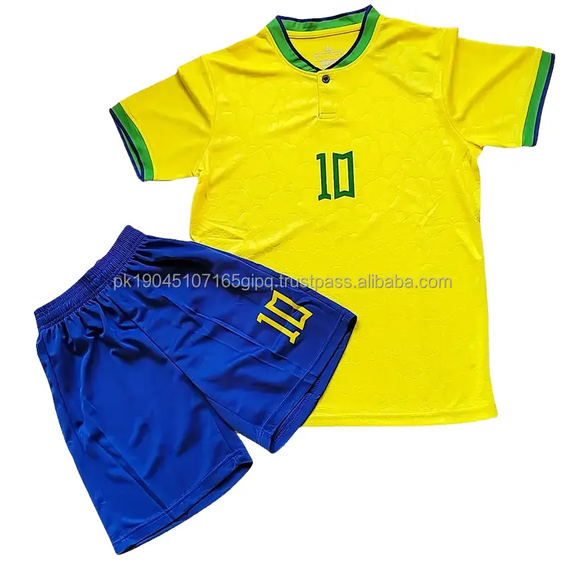 Wholesale 2024 custom high quality Thai football jersey soccer uniforms with custom design of logos name and number soccer wear