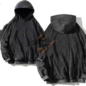 Sudadera con Capucha de Forro Polar de Invierno Lavada al Ácido de Poliéster/Algodón de Alta Calidad al por Mayor, Serie High Street, Lavada a la Piedra Vintage - Product Image 6