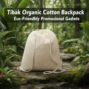 Zaino in Cotone Biologico Tibak, Gadget Promozionale Ecologico - Product Image 3