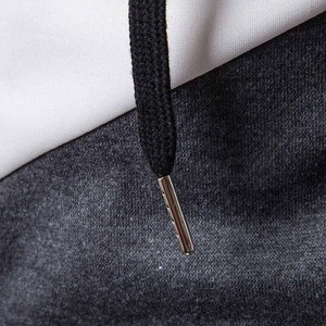 เสื้อฮู้ดผู้ชายแบบมีซิปสีจางและโลโก้ตามสั่งแนวสตรีทแวร์ - Product Image 4