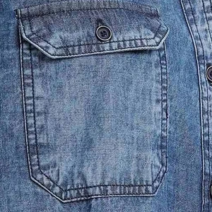 2024 Suministro directo de fábrica Camisa de mezclilla de hombre de nuevo estilo Camisa de mezclilla de tela cómoda de secado rápido para hombre para venta en línea - Product Image 6