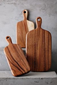 เขียงไม้อะคาเซียทำจากไม้ธรรมชาติอุปกรณ์เครื่องครัวปรับแต่งได้ - Product Image 6