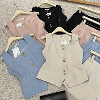 Ensemble deux pièces tendance pour femmes, vêtements à prix avantageux, en soie, confortables à porter, emballage personnalisé, fabriqué au Vietnam, fabricant