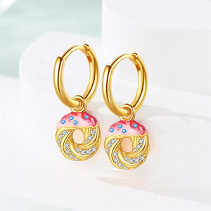 أقراط مجوهرات أنيقة عالية الجودة أقراط فراشة عصرية لطيفة أقراط بالجملة للنساء أزياء متدلية أقراط مجموعة مرصعة بالأذن - Product Image 2