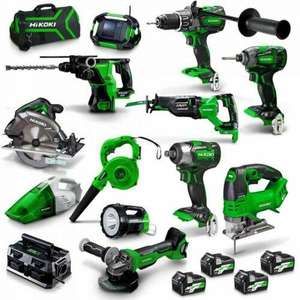 ชุดคอมโบใหม่แกะกล่องสำหรับ HiKOKI KC36D12P HRZ - 36V 18V Brushless 12 ชิ้น รุ่น D12P 4 x 5-2.5Ah - Product Image 2