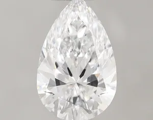 Diamantes sueltos naturales mejorados certificados GIA de corte de pera brillante de 0,60 quilates de grado de Color VS2 Clarity D DE LA India para uso en joyería - Product Image 1
