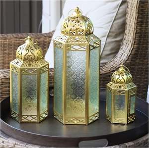 Farol de hierro de buena calidad, venta al por mayor en grandes cantidades, para uso decorativo en el hogar, hoteles, restaurantes, bodas, oficinas, hecho en India. - Product Image 4