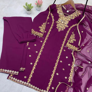 แนวโน้ม kurta pent และ dupatta กับงานปักลำดับ - Product Image 1
