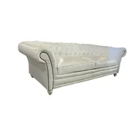 Chesterfield Sofa aus Echtleder Dreisitzer Modulares Verstellbares Sofa-Set für Wohnzimmer und Hotel Modernes Luxus-Design