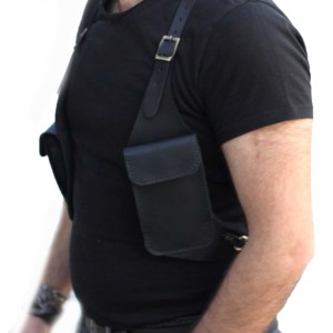 OEM bas prix toutes saisons en cuir PU fait à la main en cuir double étui sac hommes/femmes pour la mode - Product Image 4