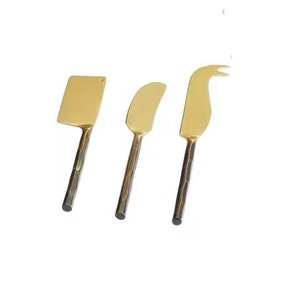 Ensemble de couverts en acier inoxydable avec manche en bois, vaisselle de style royal, couverts de table, ensemble à fromage - Product Image 6