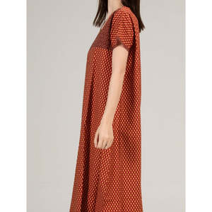 Camisón Largo Evolve para Mujer, 100% Algodón, Estampado, Ropa de Dormir Súper Cómoda y Suave, Cintura Elástica, Manga Corta para Verano - Product Image 2