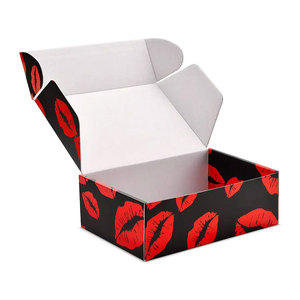 Emballage en carton ondulé de luxe de qualité supérieure avec logo personnalisé boîte postale d'expédition boîte cadeau durable en feuille d'or pour cosmétiques - Product Image 2