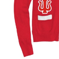 Pull en tricot épais respirant personnalisé pour l'hiver, avec lettres brodées sur le devant, boutons, haute qualité, OEM ODM, commande en gros