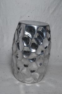 2023 personnaliser aluminium métal tabourets latéraux martelé finition pour la maison hôtel et bureau décor à la maison tabouret meubles - Product Image 3