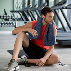 Training Gym <b>Towel</b> Quick Dry <b>Microfiber</b> Sweat Absorbent Lightweight Durable Sports Exercise Running Fitness Workout <b>Towel</b> - Product Image 5