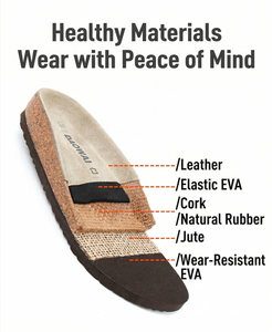 Mules orthopédiques en daim avec soutien de la voûte plantaire, semelle en liège, boucle réglable, style allemand, pantoufles pour hommes et femmes, personnalisables OEM/ODM - Product Image 5