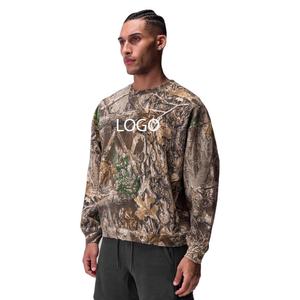 Nuevo Conjunto de Sudadera con Capucha y Pantalones Deportivos de Camuflaje Real Tree con Botones a Presión, Estilo Deportivo, Personalizado con Logotipo, para Hombre, 2025 - Product Image 6