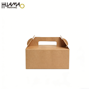 Food Grade Kraft Paper Cake <b>Box</b> Portable Cake <b>Box</b> with Handle & Window Disposable Packaging <b>box</b> for <b>Bakery</b> Desserts Shop - Product Image 5