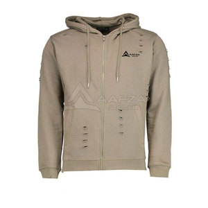 Chándal 2 en 1 con Capucha para Hombre, de Alta Calidad, Estilo Desgastado, para Invierno, para Correr, con Logotipo Personalizado, Ropa Casual, 100% Algodón, Transpirable - Product Image 3
