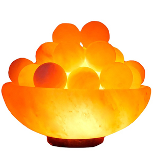 Lámpara de cuenco de fuego de sal de roca rosa de cristal del Himalaya 100% Natural hecha a mano decoración del hogar Chunk Craft Categoría de producto - Product Image 5