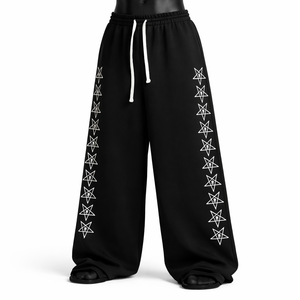 Pantalones deportivos holgados para hombre, pantalones deportivos informales de pierna ancha, pantalones urbanos de hip hop, pantalones informales de moda - Product Image 3