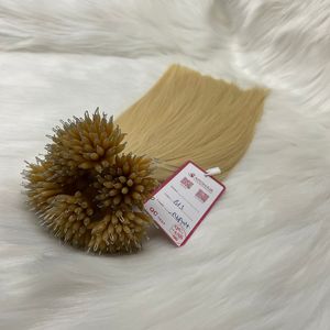 Produit chaud brésilien Remy extensions de cheveux humains Nano anneau couleur blonde 1g/pointe pas d'enchevêtrement pas de perte lâche Style de vague profonde - Product Image 2