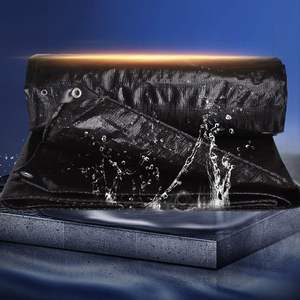 Lona de Poliéster Negra Resistente al Agua de Alta Resistencia para Uso en Exteriores - Product Image 4