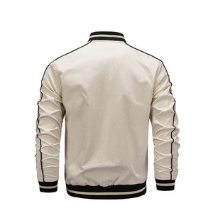 Premium Quality Custom Design Embroidered <b>Baseball</b> <b>Bomber</b> Satin <b>Jacket</b> Wholesale Windproof <b>Jacket</b> for Men - Product Image 3
