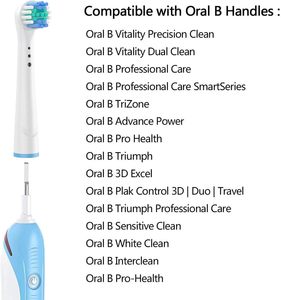 Replacement <b>Toothbrush</b> <b>Heads</b> for Oral B Electric Precisions Clean Compatible with Oralb Brush <b>Heads</b> - 16 Pack - Product Image 3