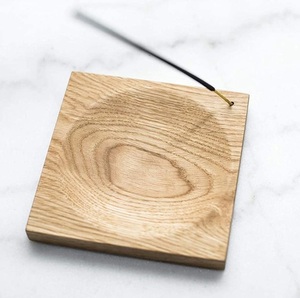 Nuevo soporte de incienso de madera hecho a mano diseño de bloque inclinado bandeja de quemador de incienso de madera natural elegante soporte de incienso minimalista - Product Image 4
