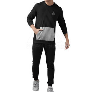 Survêtement coupe-vent respirant de taille personnalisée pour hommes ensembles de grande taille pour une utilisation en plein air en hiver quantité minimale de commande bas - Product Image 1