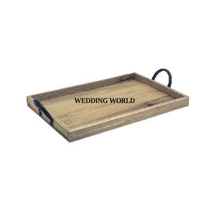 Bandeja de Chocolate de madera de diseñador de forma rectangular, hecha a mano, superventas para restaurante, mesa, venta al por mayor, nueva bandeja de Chocolate de lujo - Product Image 1