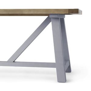 Mesa de comedor grande de 8 asientos, mesa de centro de fábrica BSCI VIETNAM de pino macizo y guijarros grises - Product Image 5