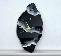 Jam Dinding Resin Epoksi Berkualitas Tinggi Gaya Nautikal Warna-warni Restoran Eropa Logo Kustom Dekorasi Rumah Pembuatan Jam Dinding Resin Cair