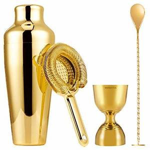 Ensemble de Bar Créatif en Bois et Acier Inoxydable Design de Luxe Décoration de Mariage et de Fête Ensemble de Bar de Service Shaker à Cocktail Seau à Glace - Product Image 3