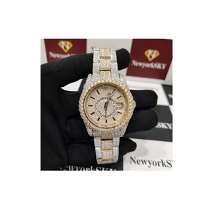 2025 luxe Design personnalisé Hip Hop glacé buste vers le bas réel VVS Moissanite diamants montres pour hommes femmes Bling montre - Product Image 1