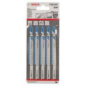 Jigsaw Blade T 321 AF 132mm 1.2mm Pitch BIM 5-Pack for BOSCH - Product Image 3