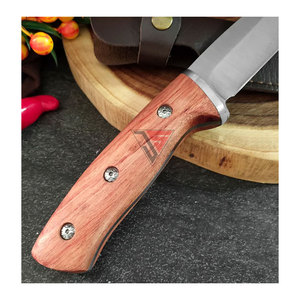 Couteau de chasse tranchant le plus vendu fabriqué à partir de lame en acier de Damas, manche en bois - Product Image 5