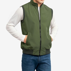 Blouson sans manches de qualité supérieure, léger, style streetwear, coupe-vent d'automne, blouson bomber zippé, respirant, pour l'extérieur, type doudoune - Product Image 4