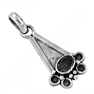 Collar con Colgante de Plata 925 para Mujer, Chapado en Rodio con Granate, Cuarzo, Topacio, Amatista, Ágata, Piedras Preciosas, Joyería de Regalo - Product Image 2