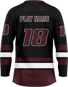 ชุดเสื้อเจอร์ซีย์น้ำแข็งพิมพ์ลาย2025ออกแบบได้ตามต้องการเครื่องแต่งกายแบบมืออาชีพผ้าทวิลสำหรับสโมสรและจัดจำหน่ายจำนวนมาก - Product Image 2