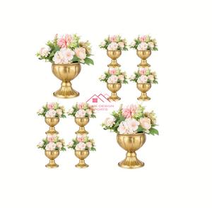 Jarrón de Metal Ligero Hecho a Mano, Decoración de Mesa para Bodas, Jarrón para Decoración Floral, Centro de Mesa - Product Image 1