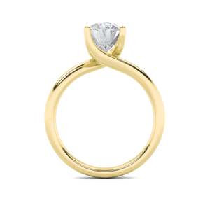 Bague en diamant Rectangle taille ovale en or bijoux de luxe élégants accessoires de mode pour femmes élégantes pour fiançailles cadeau de mariage - Product Image 3
