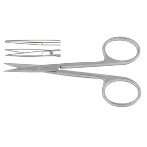 Ciseaux chirurgicaux à iris en acier inoxydable à pointe droite et incurvée Ciseaux de chirurgie dentaire 10cm Instruments médicaux - Product Image 5